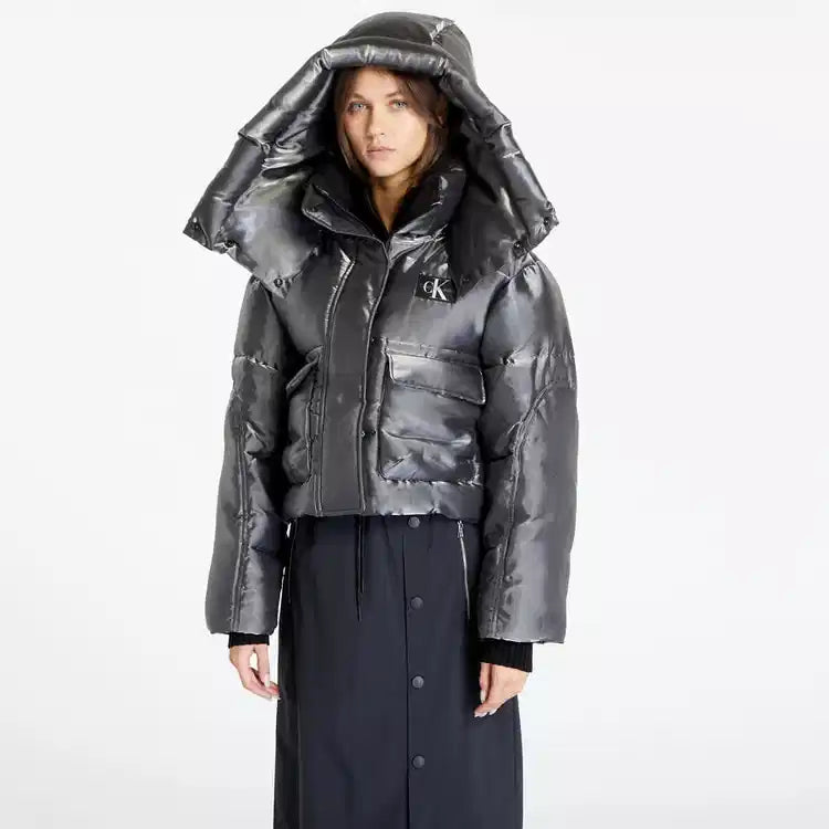 Зимно яке Calvin Klein Jeans в сив цвят