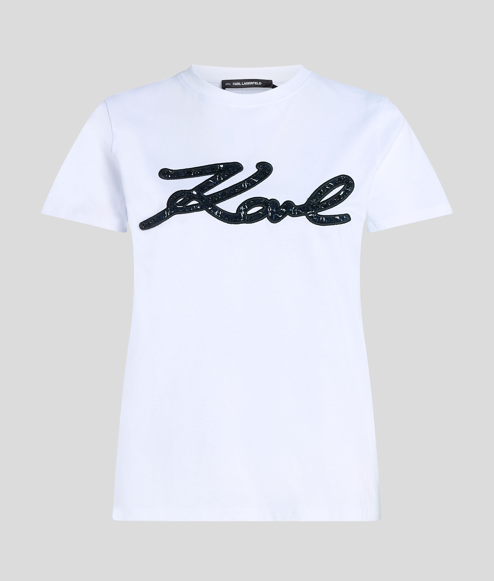 Тениска Karl Lagerfeld Boucle Karl Signature