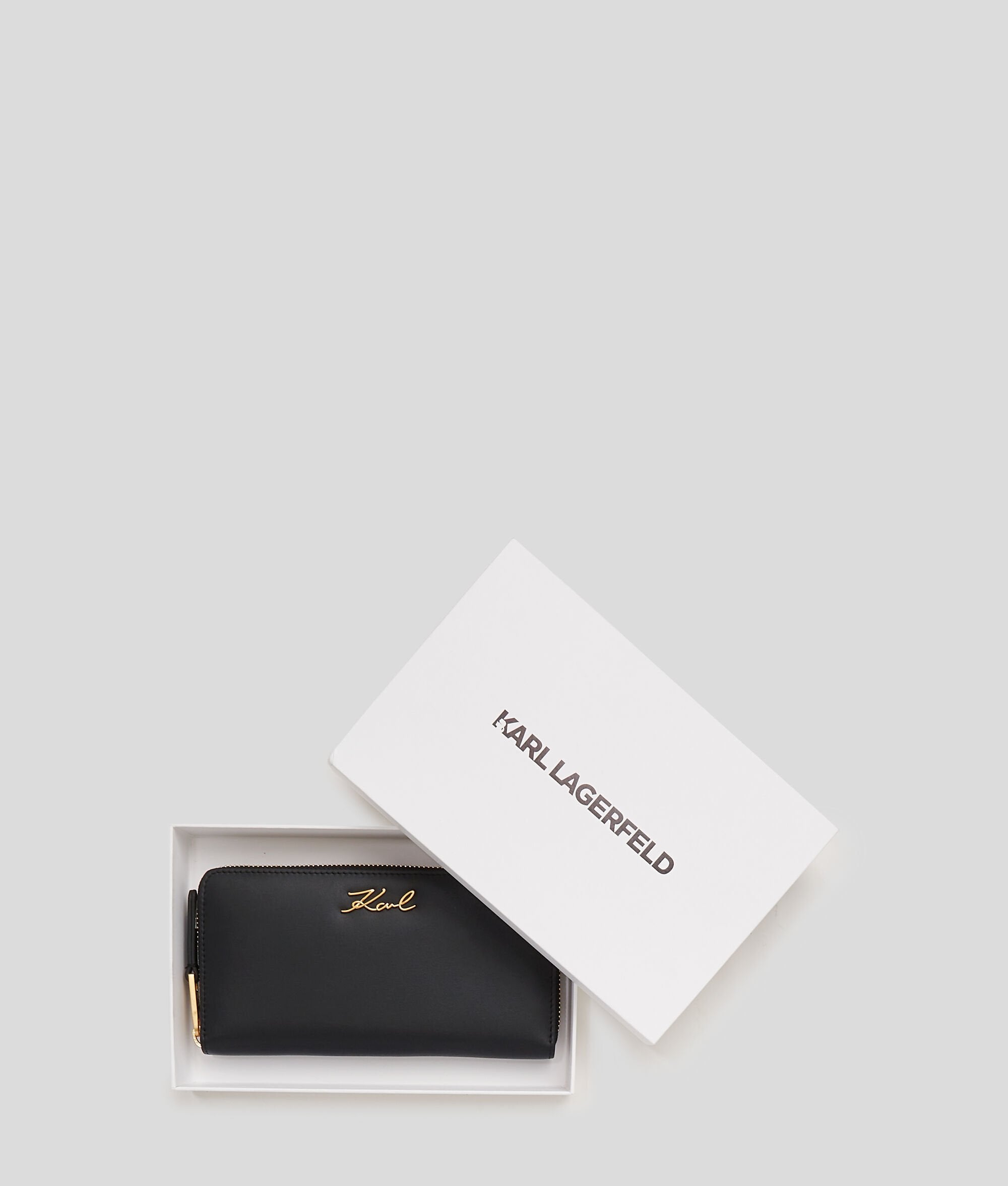 Портмоне Karl Lagerfeld в черен цвят