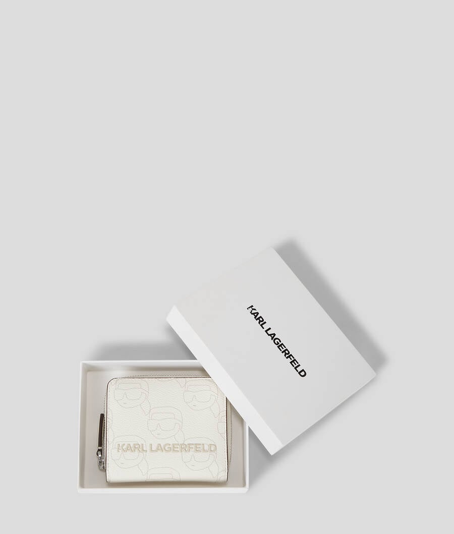 Портмоне Karl Lagerfeld в бял цвят